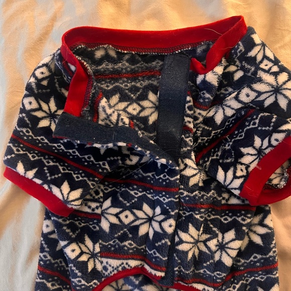 ✨Cozy Winter Dog Jumper - Navy and Red - Picture 3 of 3